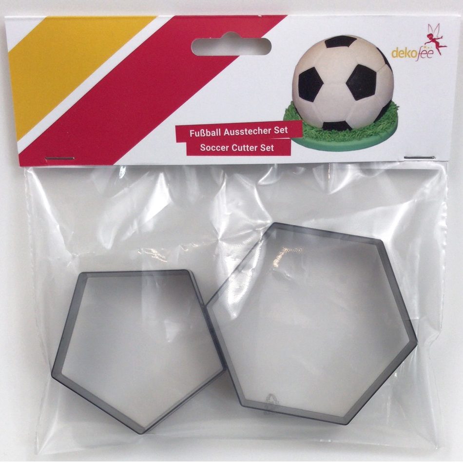 Dekofee uitsteker Soccer set van 2