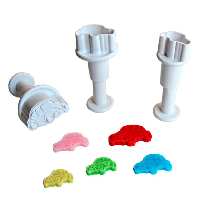 Dekofee Mini Plungers Cars set van 3