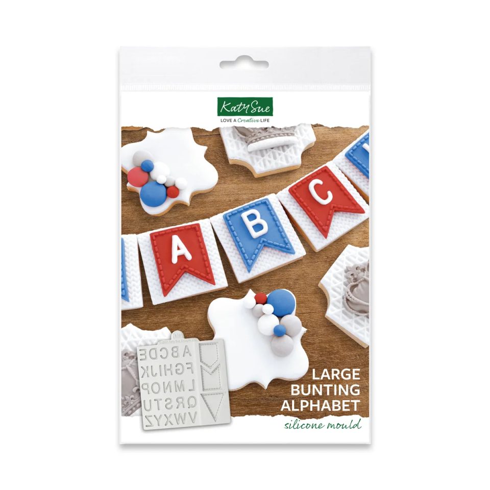 Katy Sue siliconen mal Large Bunting Alphabet
