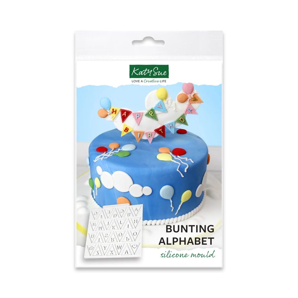 Katy Sue siliconen mal Bunting Alphabet