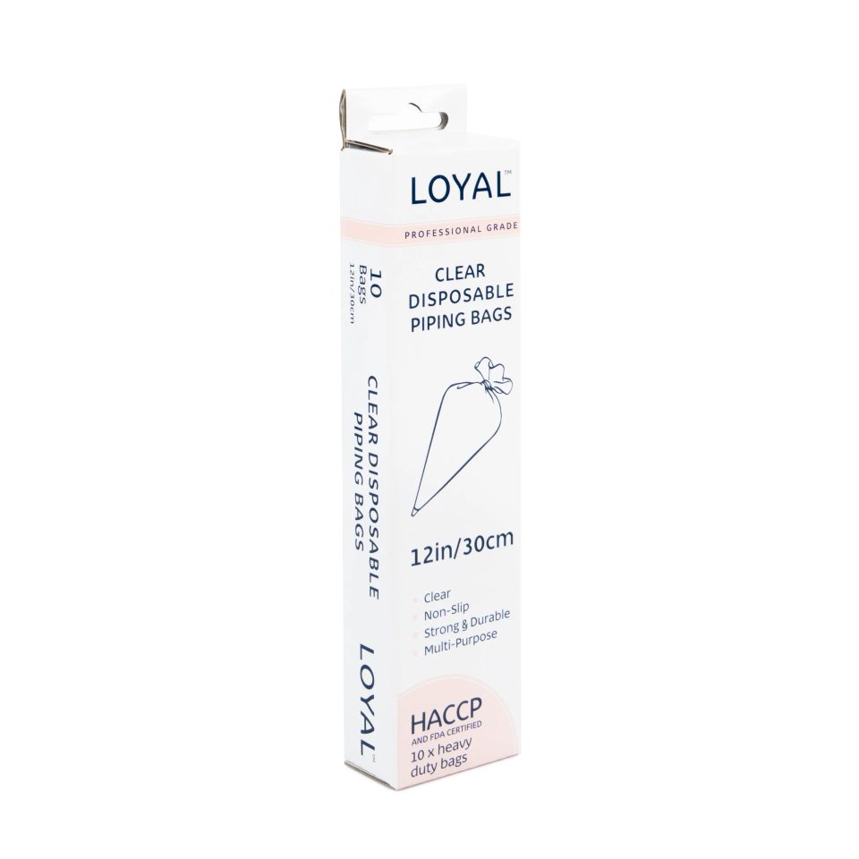 LOYAL wegwerp spuitzakken Clear 30 cm 10 stuks