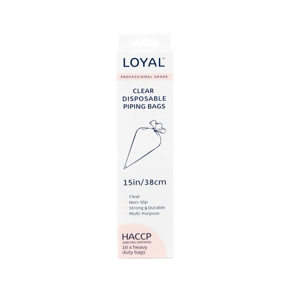 LOYAL wegwerp spuitzakken Clear 38 cm 10 stuks