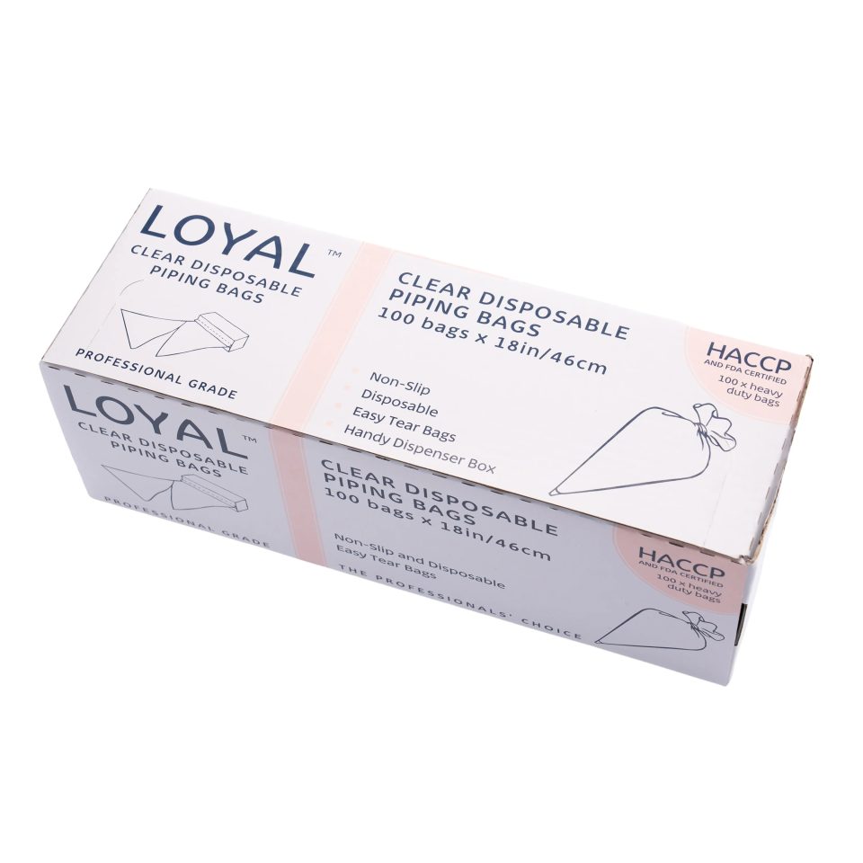 LOYAL wegwerp spuitzakken Clear 46 cm 100 stuks