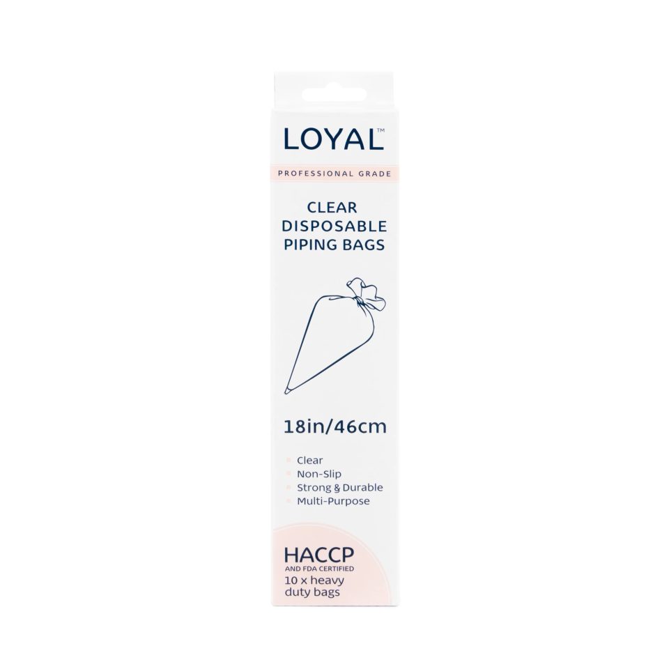 LOYAL wegwerp spuitzakken Clear 46 cm 10 stuks