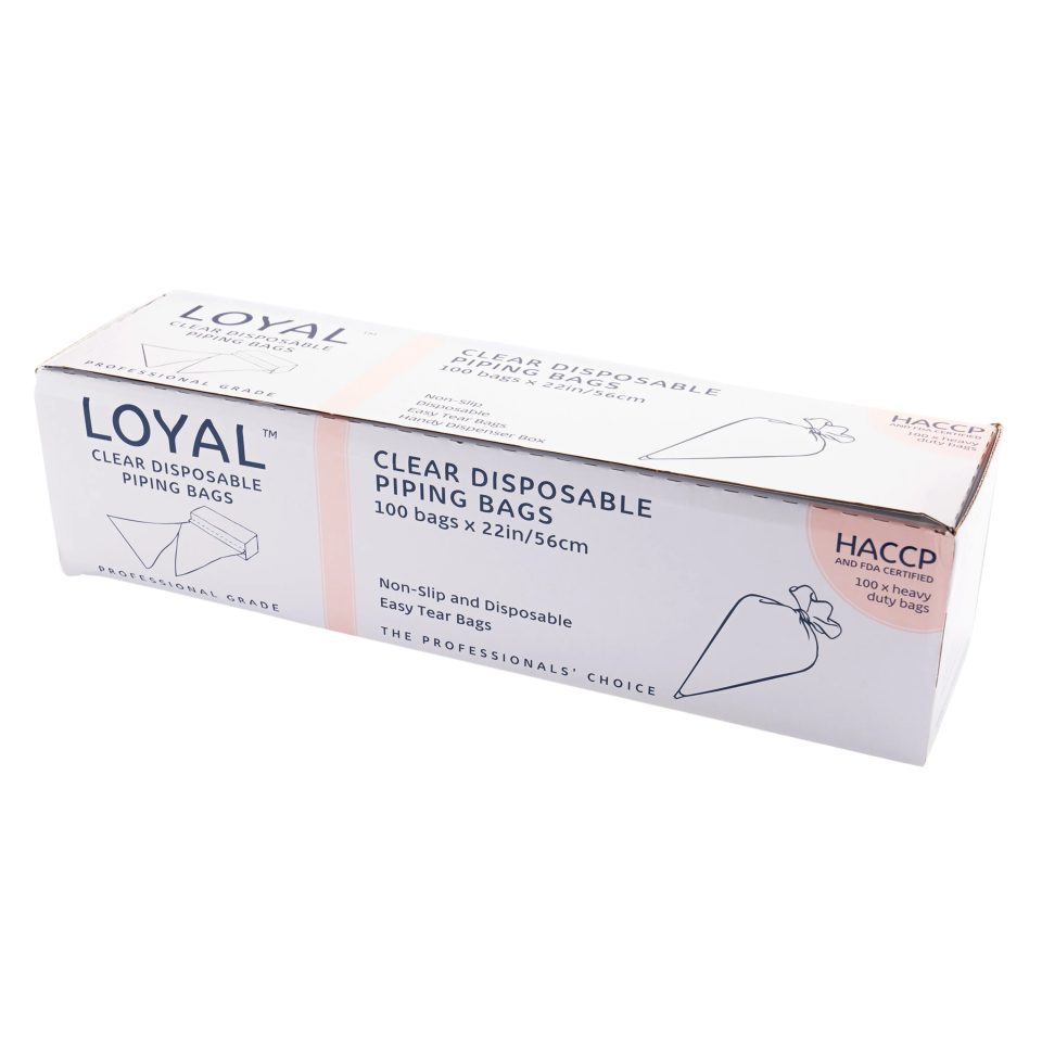 LOYAL wegwerp spuitzakken Clear 56 cm 100 stuks