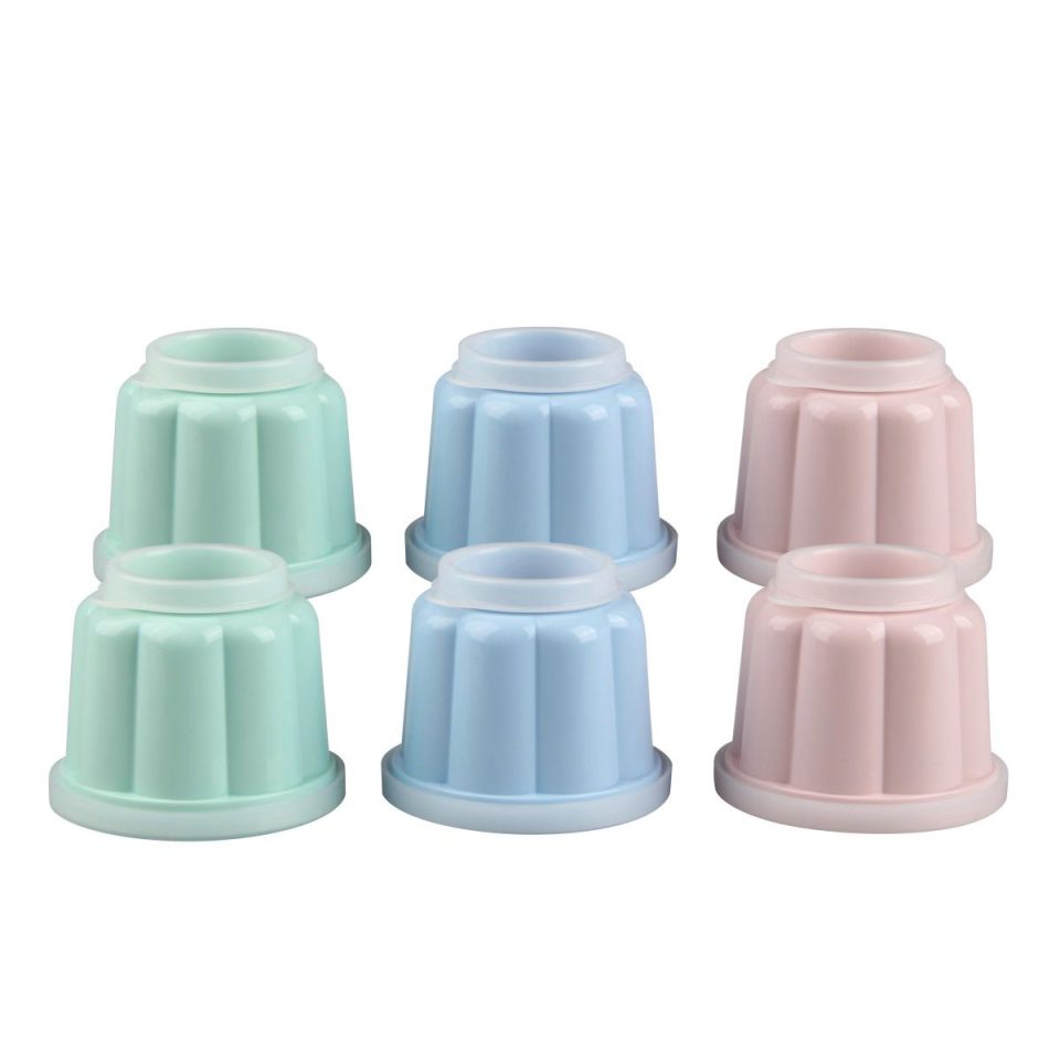 Dr. Oetker Pudding mallen met Lids Ø7,5 cm set van 6