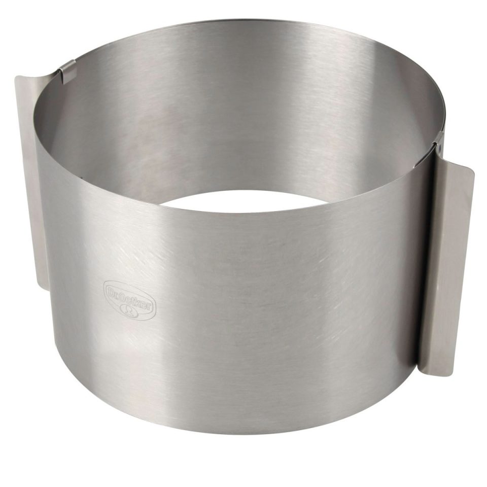 Dr. Oetker verstelbaar Cake Ring extra diep 15xØ16-30 cm