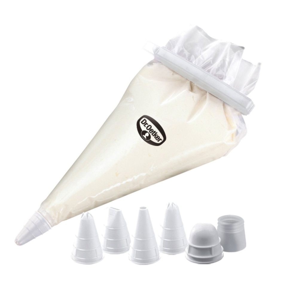 Dr. Oetker Disposable spuitzak set van 10 met 4 Nozzles