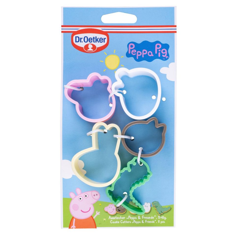 Dr. Oetker uitstekers Peppa Pig & Friends set van 5