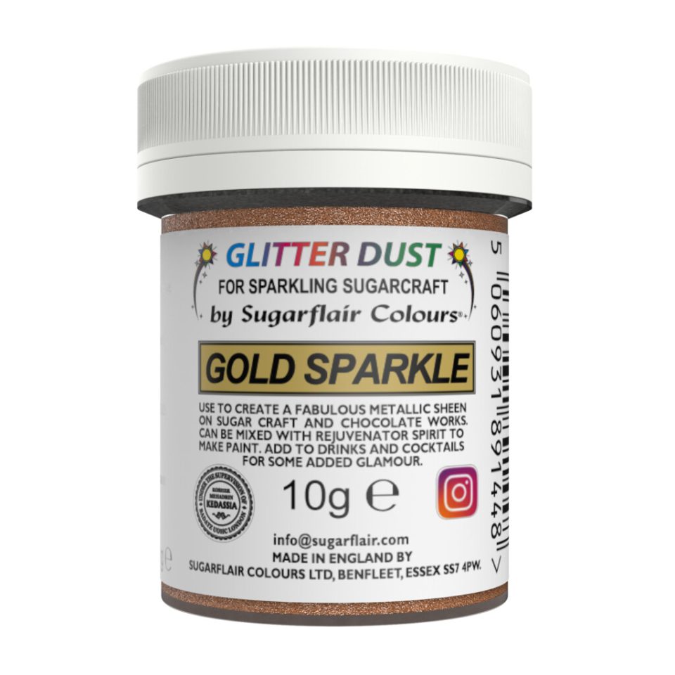 Sugarflair eetbare glitter Dust Gold Sparkle 10 g