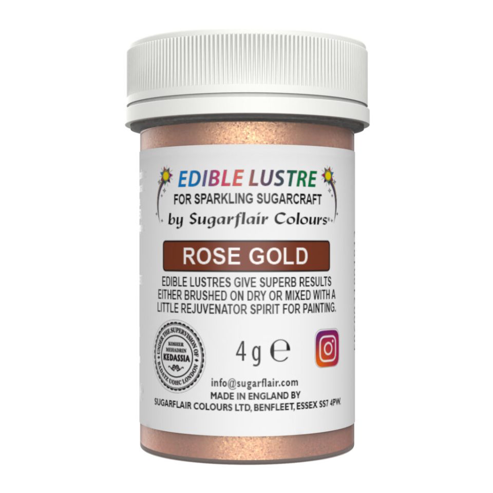 Sugarflair Edible Lustre Rose Gold 4 g