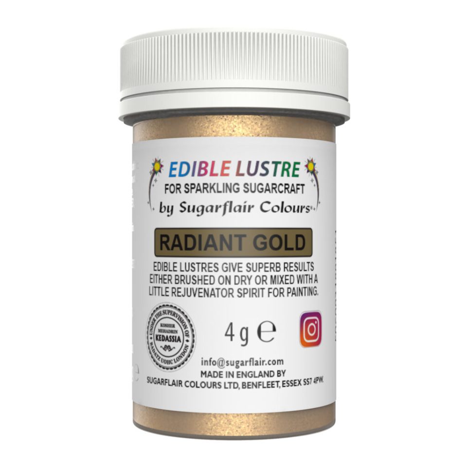 Sugarflair Edible Lustre Radiant Gold 4 g