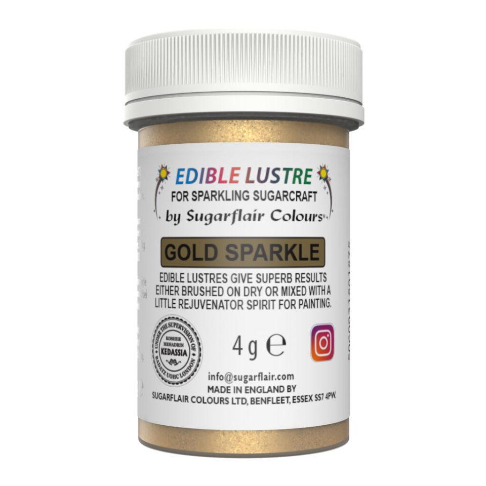 Sugarflair Edible Lustre Gold Sparkle 4 g