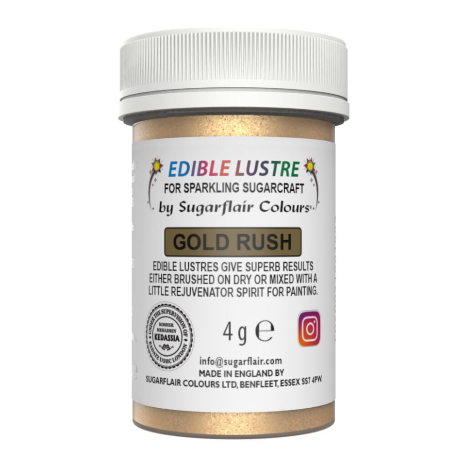 Sugarflair Edible Lustre Gold Rush 4 g