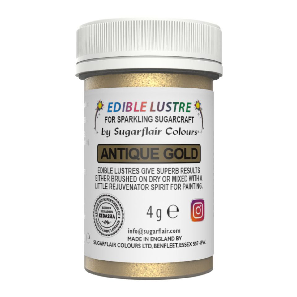 Sugarflair Edible Lustre Antique Gold 4 g