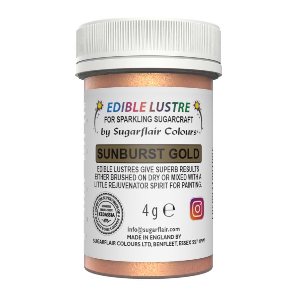 Sugarflair Edible Lustre Sunburst Gold 4 g