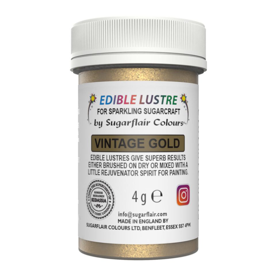 Sugarflair Edible Lustre Vintage Gold 4 g