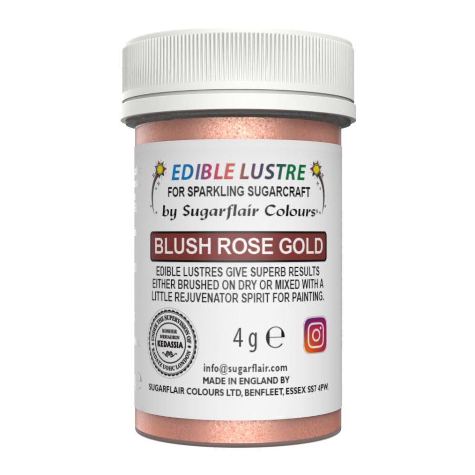 Sugarflair Edible Lustre Blush Rose Gold 4 g