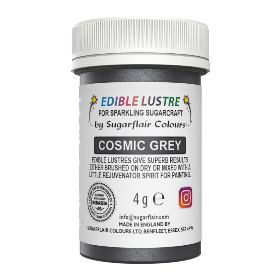 Sugarflair Edible Lustre Cosmic Grey 4 g