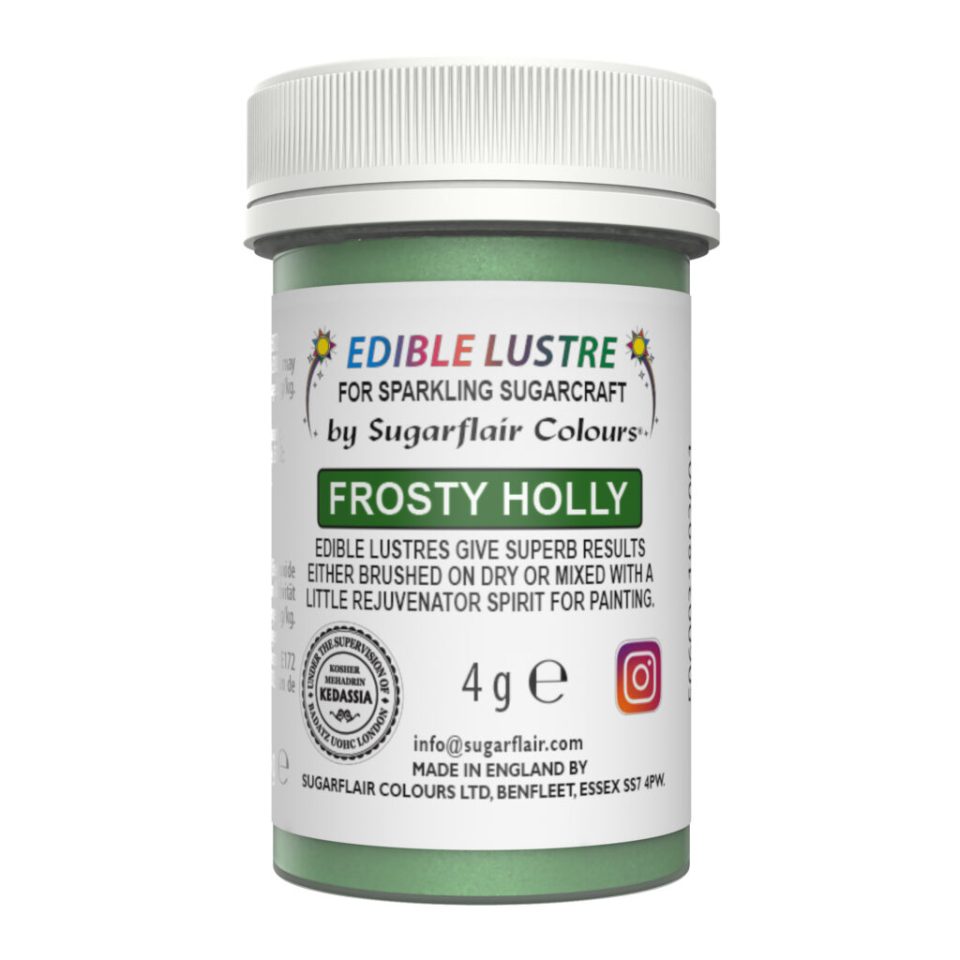 Sugarflair Edible Lustre Frosty Holly 4 g