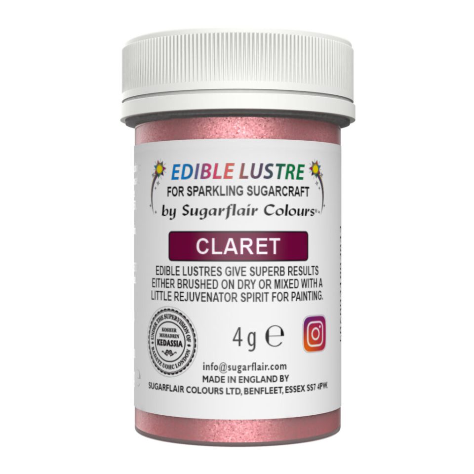 Sugarflair Edible Lustre Claret 4 g