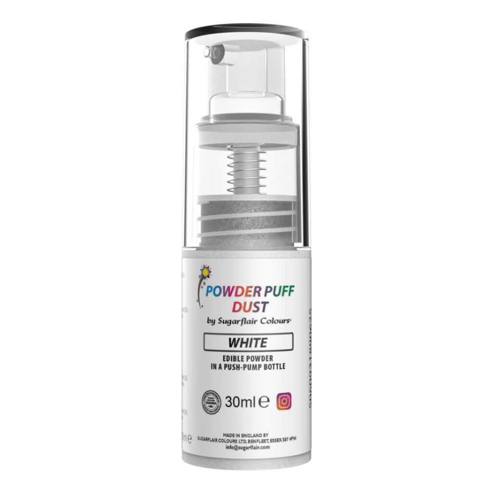 Sugarflair Pump Spray Powder Puff Dust White 10 g