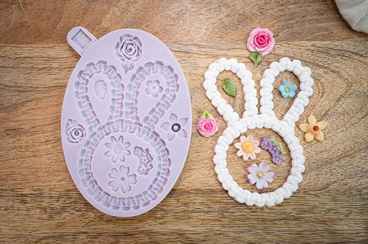 Karen Davies siliconen mal Macrame Bunny
