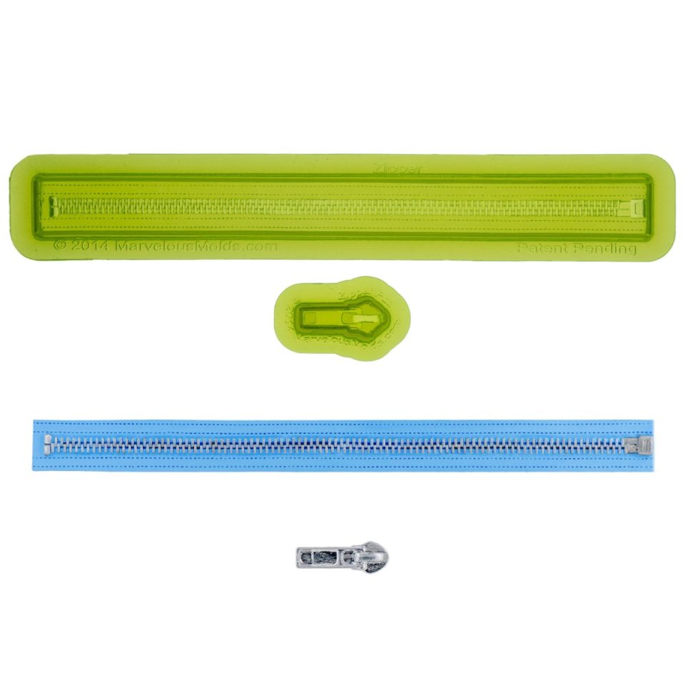 Marvelous Molds siliconen mal Zipper & Pull mal