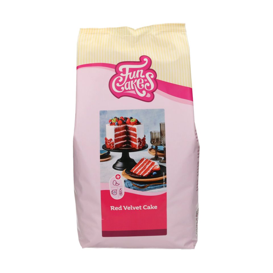 FunCakes mix voor Red Velvet Cake 4 kg