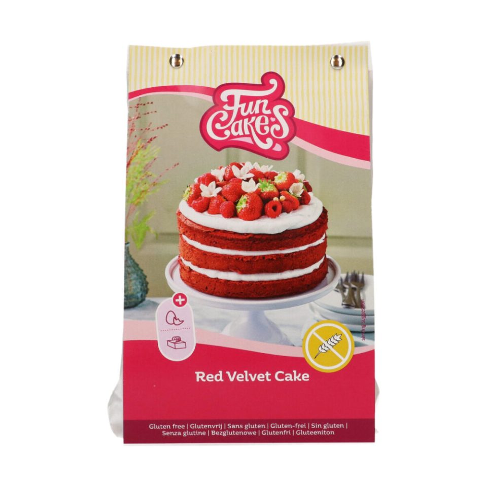 FunCakes mix voor Red Velvet Cake Gluten Free 400 g