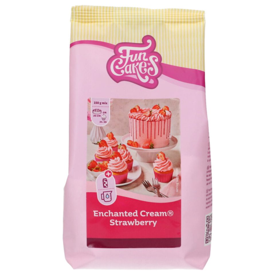 FunCakes mix voor Enchanted Cream® Strawberry 450 g