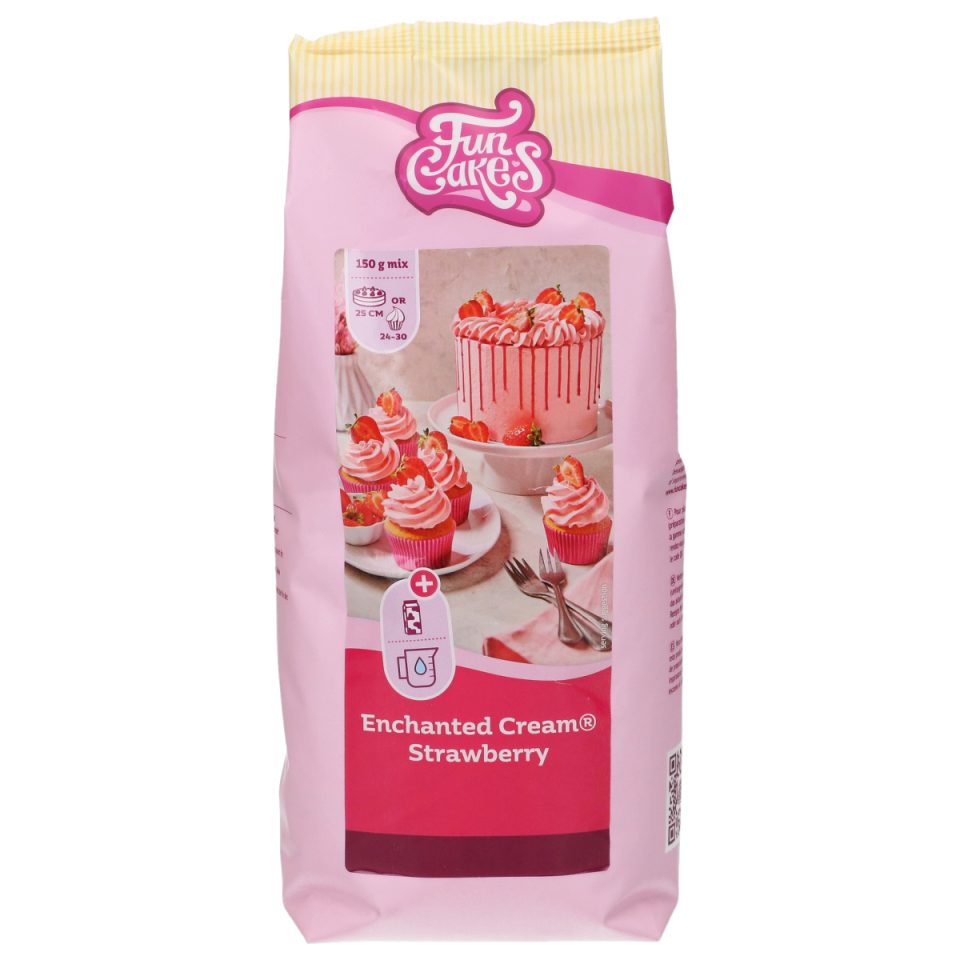 FunCakes mix voor Enchanted Cream® Strawberry 900 g