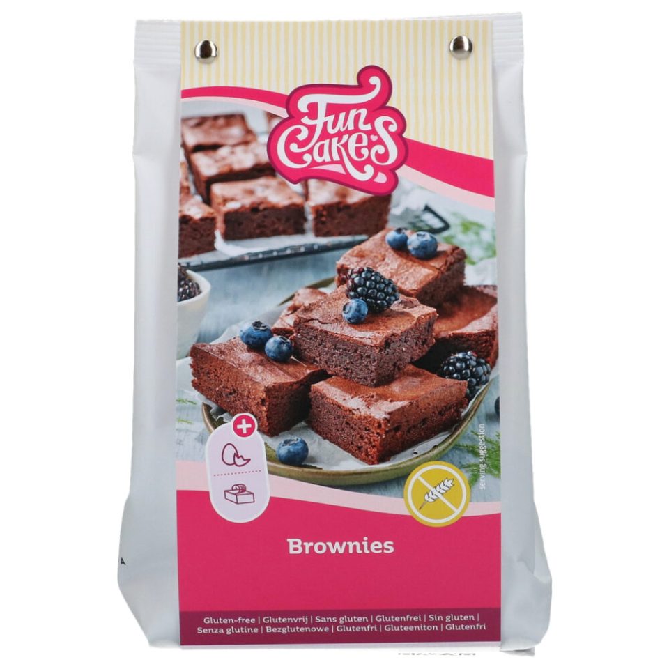 FunCakes mix voor Brownies Gluten Free 400 g