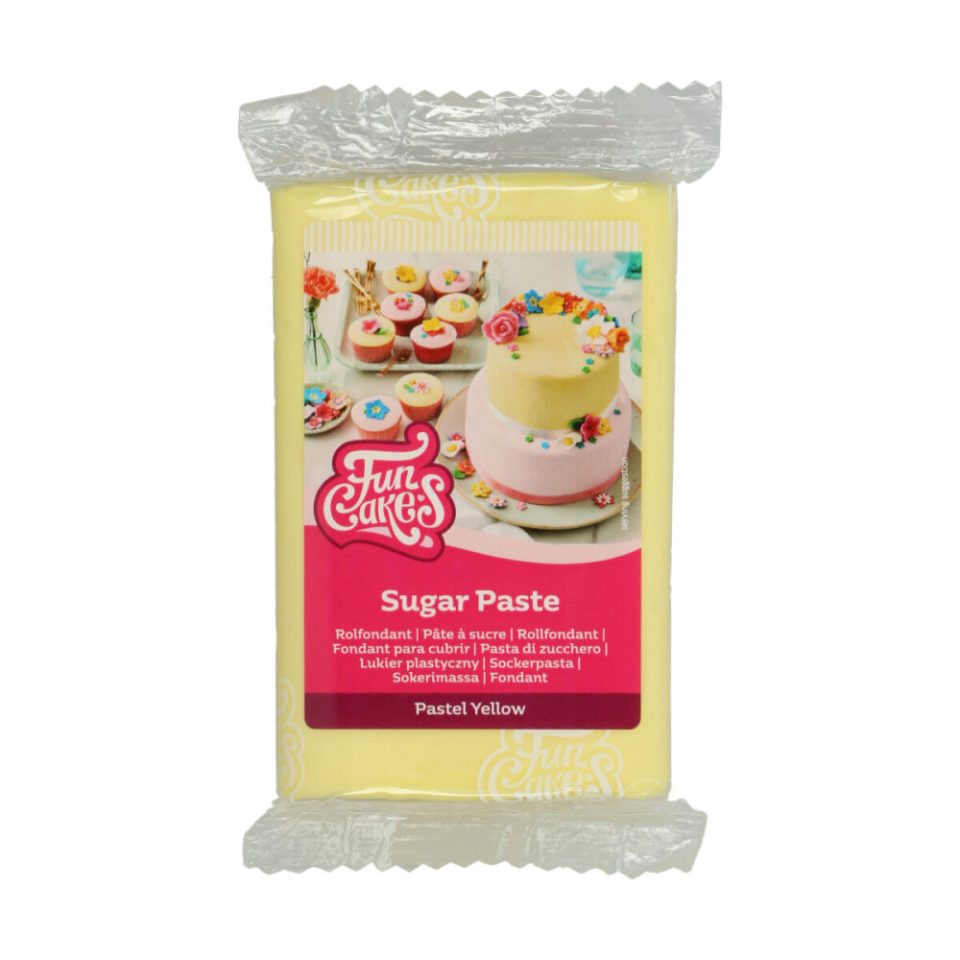 FunCakes Fondant Pastel Yellow 250 g