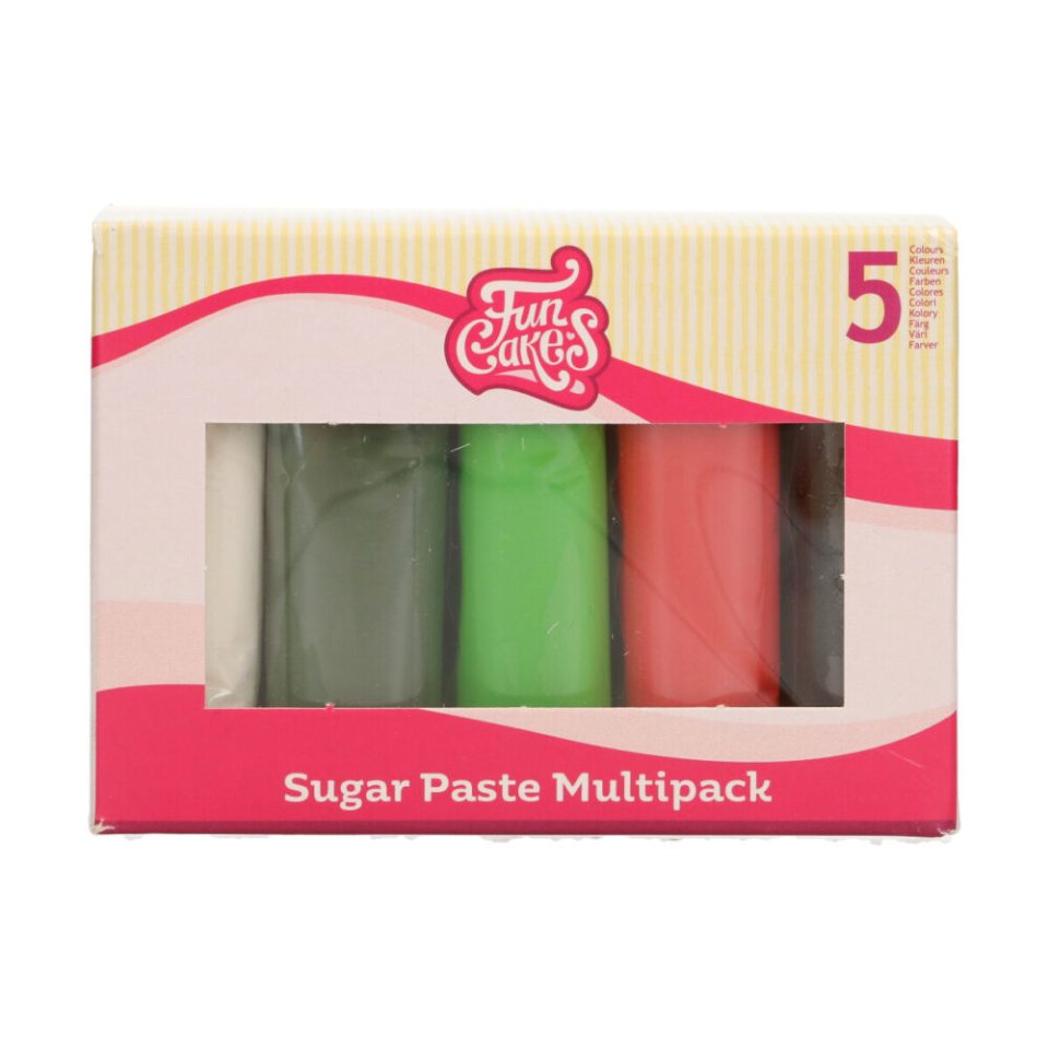 FunCakes Fondant Multipack Christmas 5x100 g