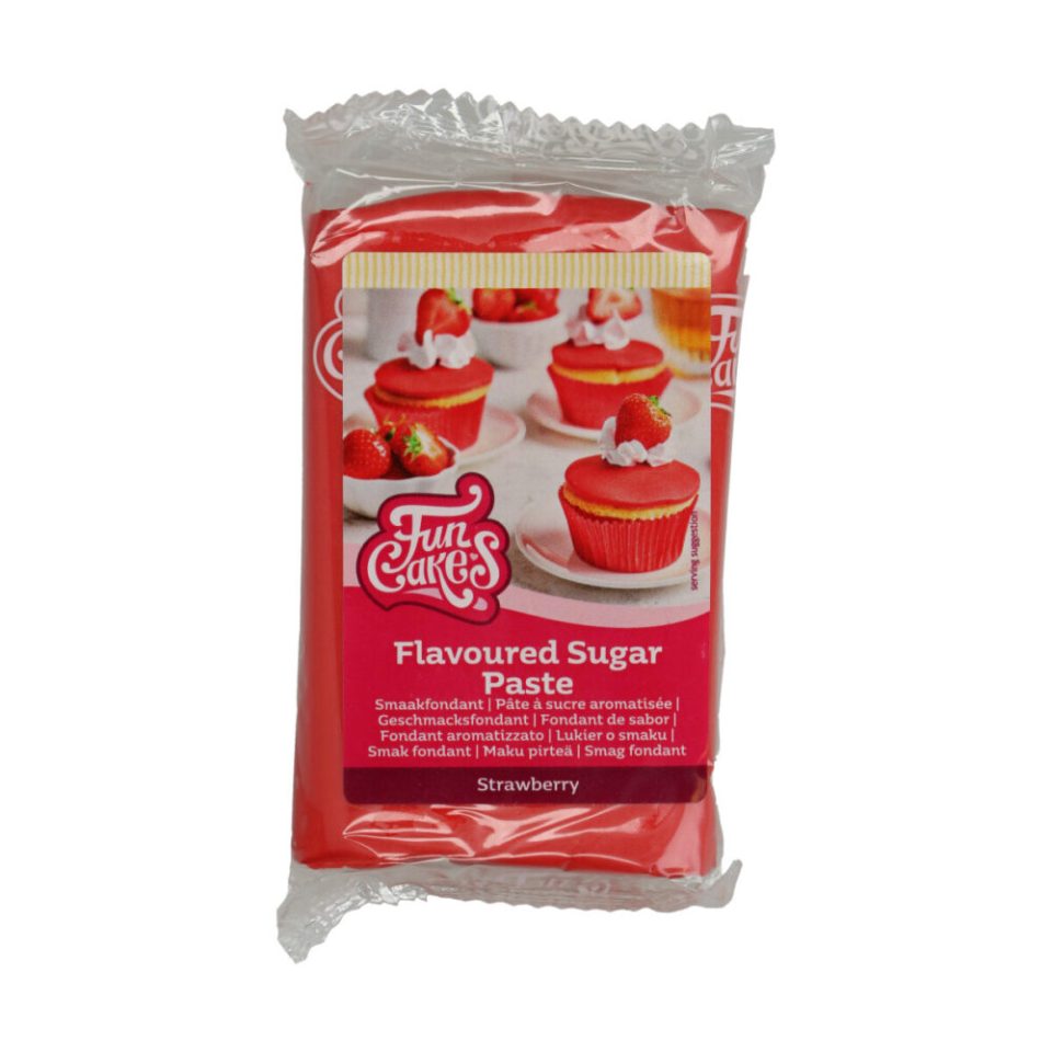 FunCakes Flavoured Fondant Strawberry 250 g