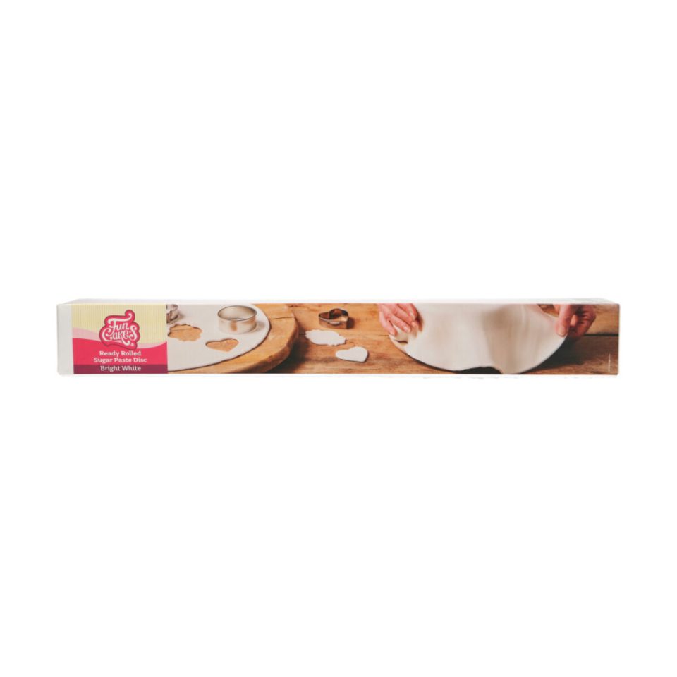FunCakes Ready Rolled Fondant Disc Bright White 430 g