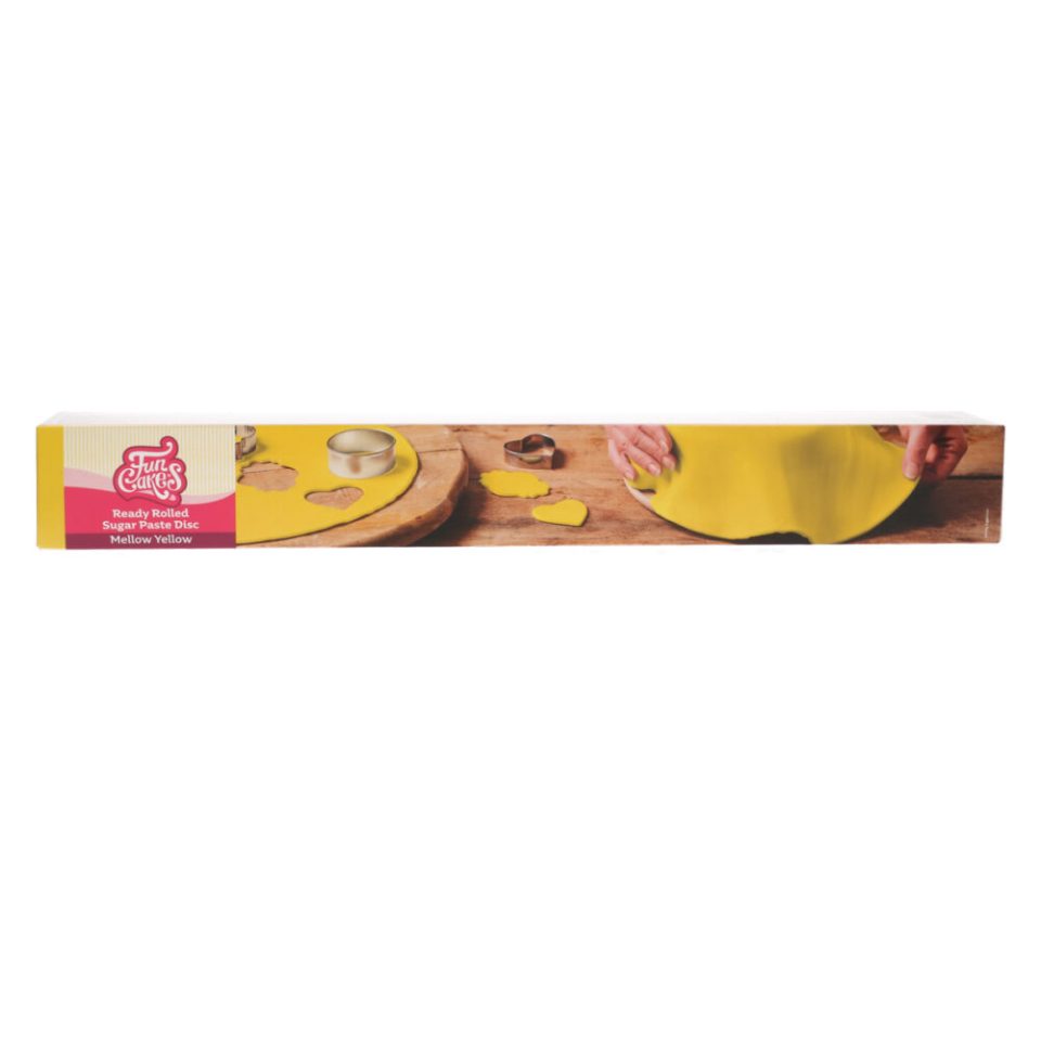 FunCakes Ready Rolled Fondant Disc Mellow Yellow 430 g