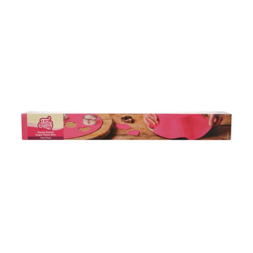 FunCakes Ready Rolled Fondant Disc Hot Pink 430 g