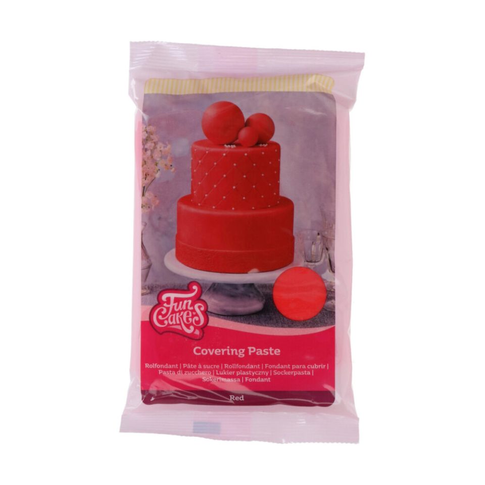 FunCakes Fondant Covering Paste Red 500 g