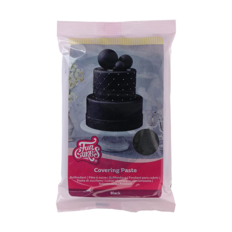 FunCakes Fondant Covering Paste Black 500 g