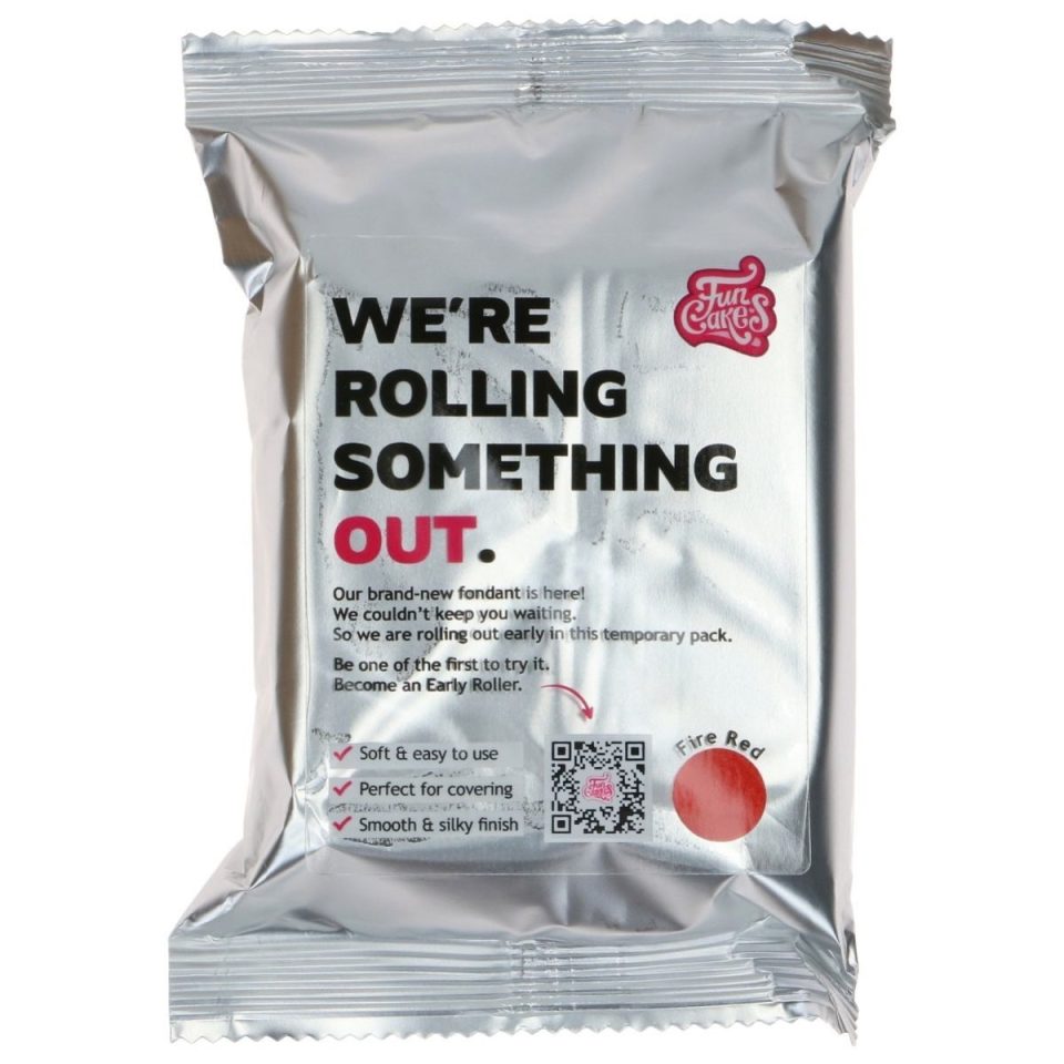 FunCakes Fondant Fire Red 250 g