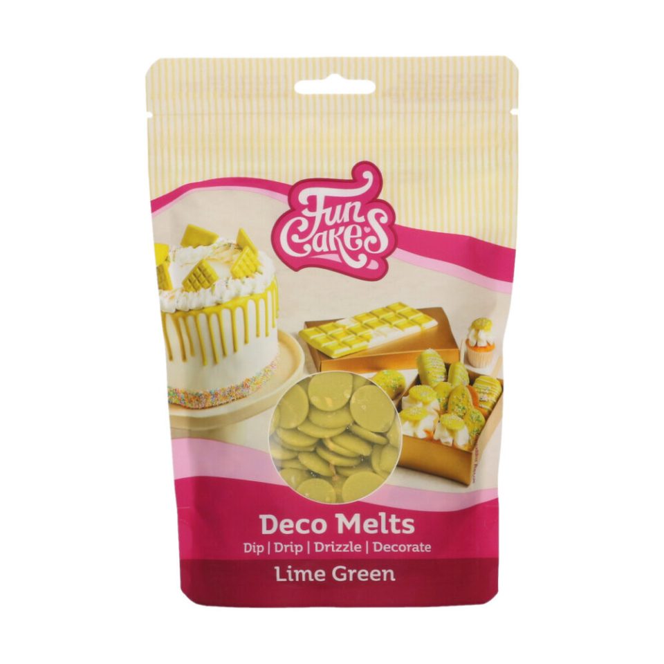 FunCakes Deco Melts Lime Green 250 g