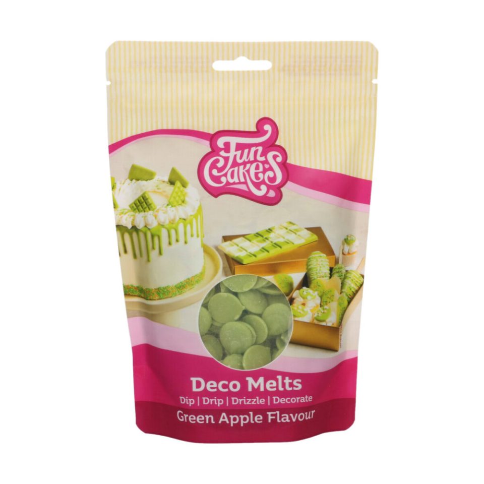 FunCakes Deco Melts Green Apple Flavour 250 g