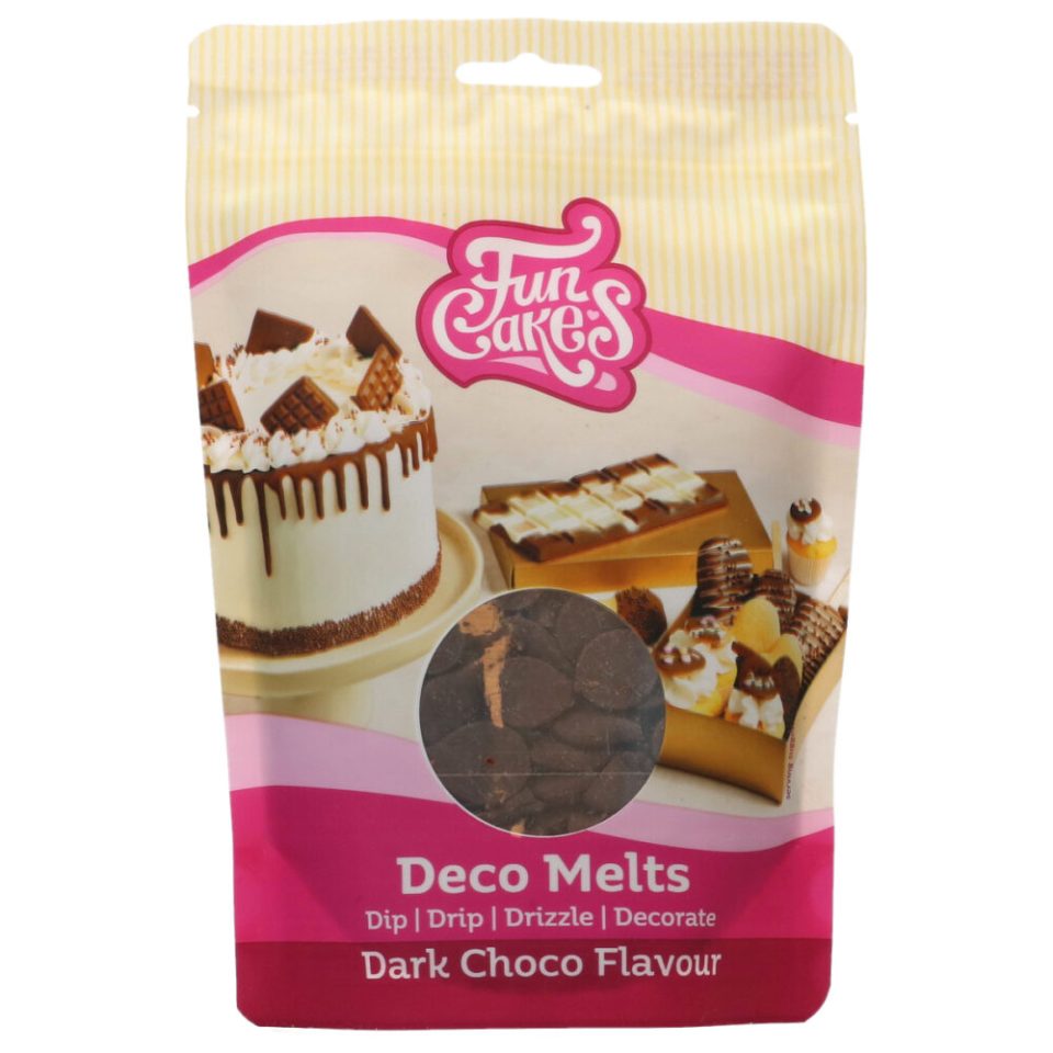 FunCakes Deco Melts Dark Choco Flavour 250 g