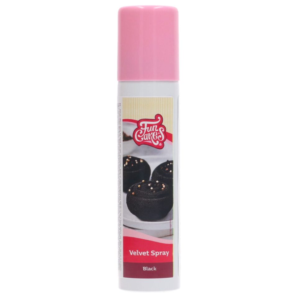 FunCakes Velvet Spray Black 100 ml