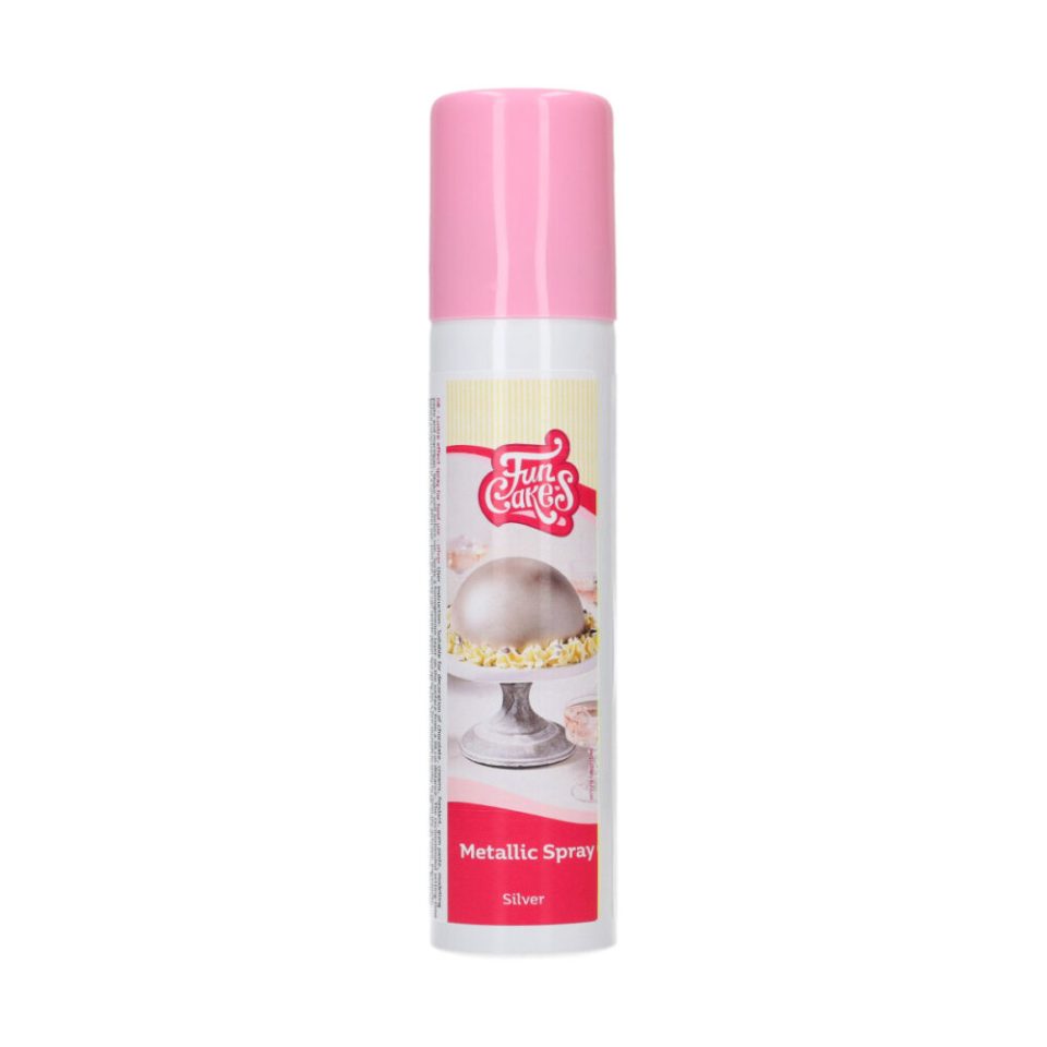FunCakes Metallic Spray Silver 100 ml