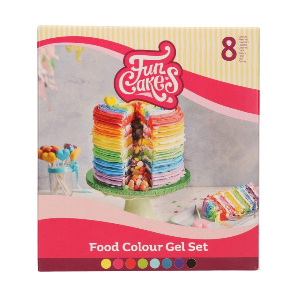 FunCakes kleurstof Gel set van 8