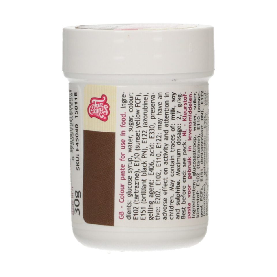 FunCakes Food kleurstof Dark Brown 30 g