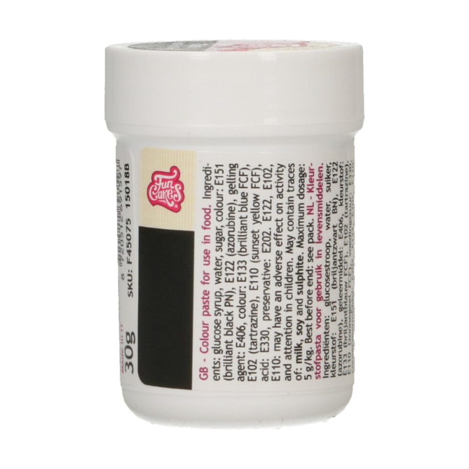 FunCakes Food kleurstof Black 30 g
